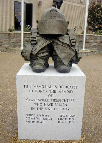 Clarksville Tennessee Fallen Firefighter Memorial. (Scott Wise)