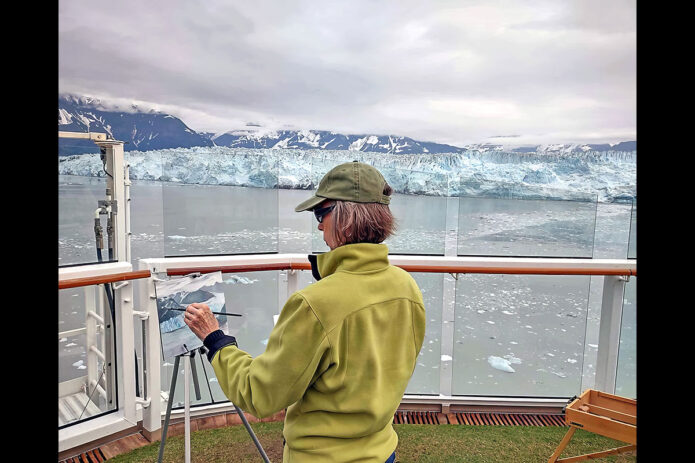 Kitty Harvill in Alaska.