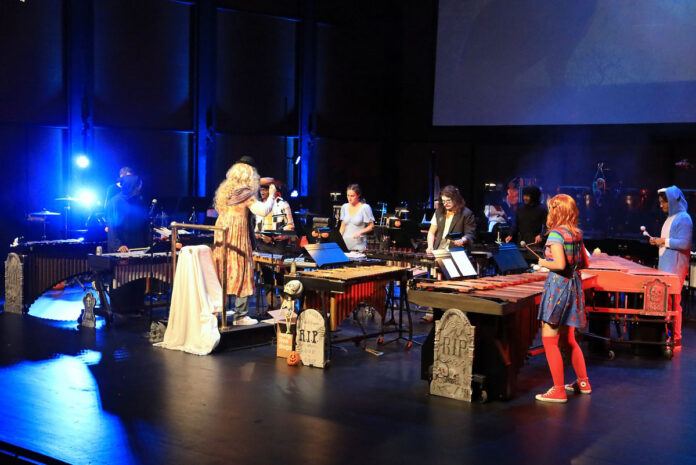 APSU Percussion Ensemble Halloween Concert. (Tony Centonze, Clarksville Living Magazine)