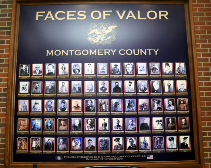 Faces of Valor at Montgomery County Courthouse