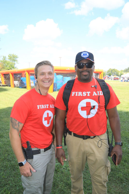 Harley Adams and Oak Grove FD Lt. Oren Reece Harley Adams and Oak Grove FD Lt. Oren Reece