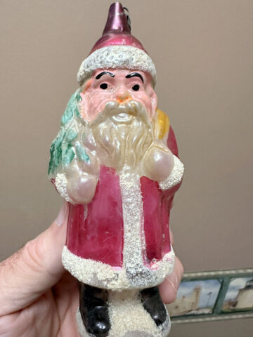 Vintage Santa Ornament
