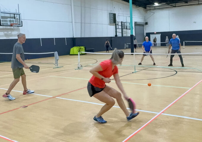 Pickleball players at Acme Athletics