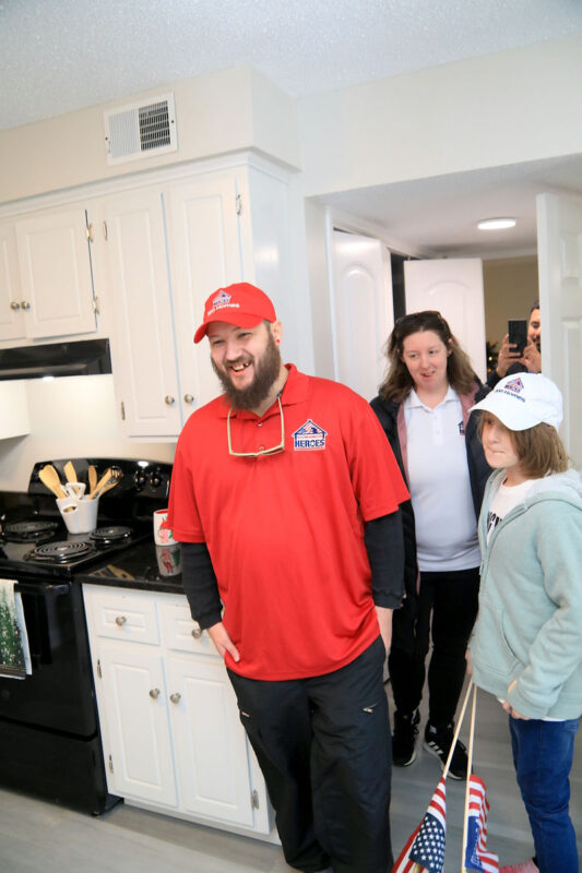Building Homes for Heroes recently presented a mortgage-free home to wounded veteran U.S. Army Sergeant Richard Davenport. (Tony Centonze, Clarksville Living Magazine)