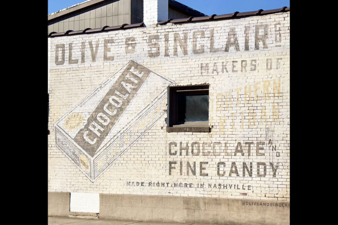 Olive And Sinclair building mural