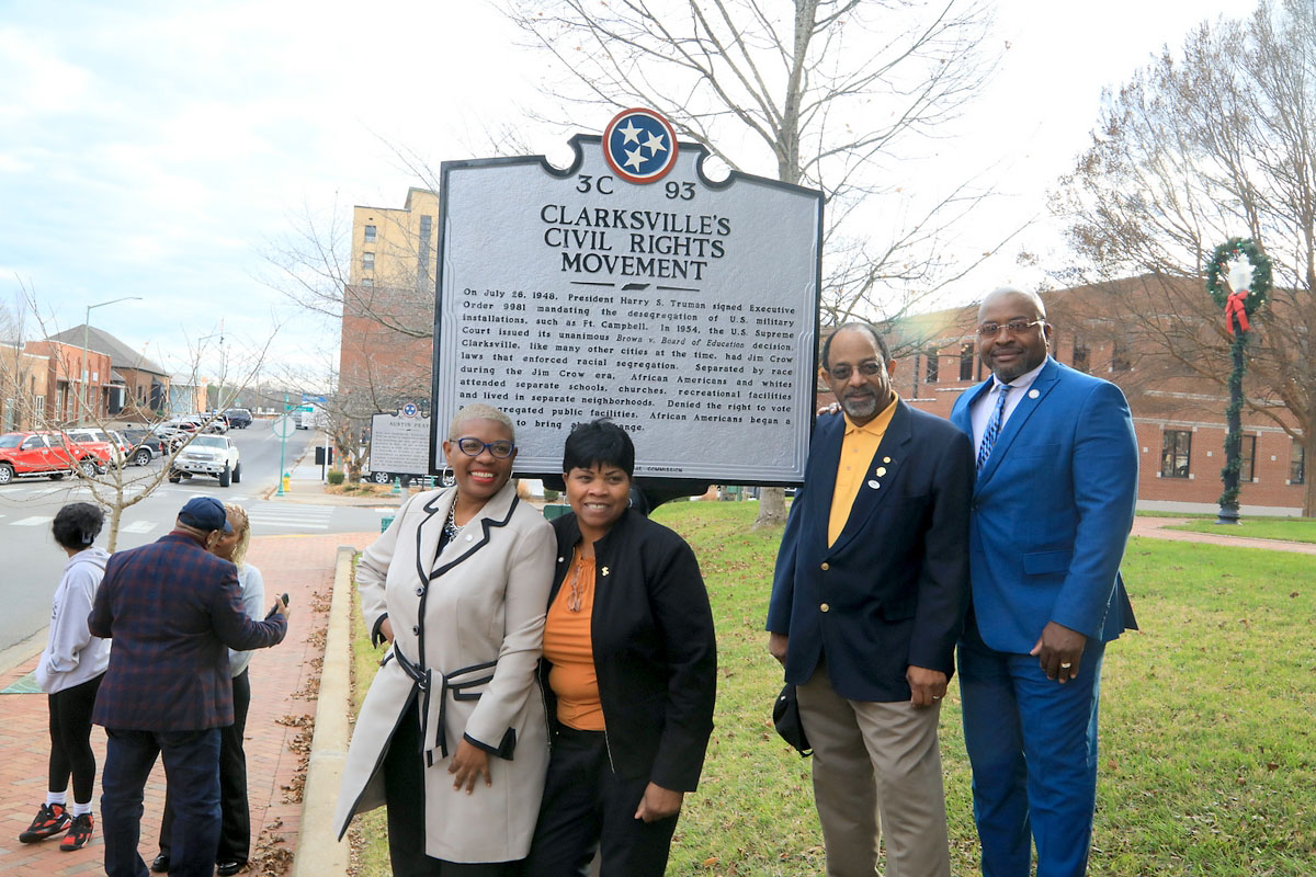 The unveiling of an historical marker commemorating Clarksville’s Civil Rights Movement. (Tony Centonze, Clarksville Living Magazine) The unveiling of an historical marker commemorating Clarksville’s Civil Rights Movement. (Tony Centonze, Clarksville Living Magazine)