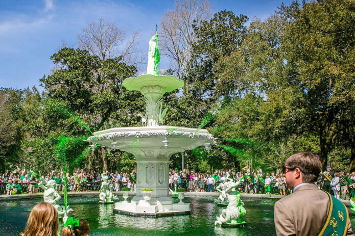 One of Savannah’s Fountains