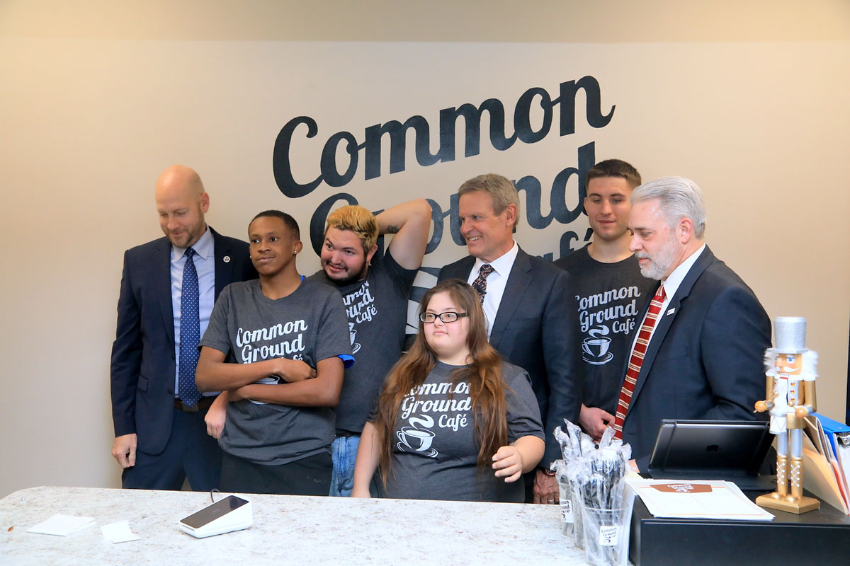 Tennessee Governor Lee visiting Common Ground Cafe in Clarksville Tennessee Governor Lee visiting Common Ground Cafe in Clarksville