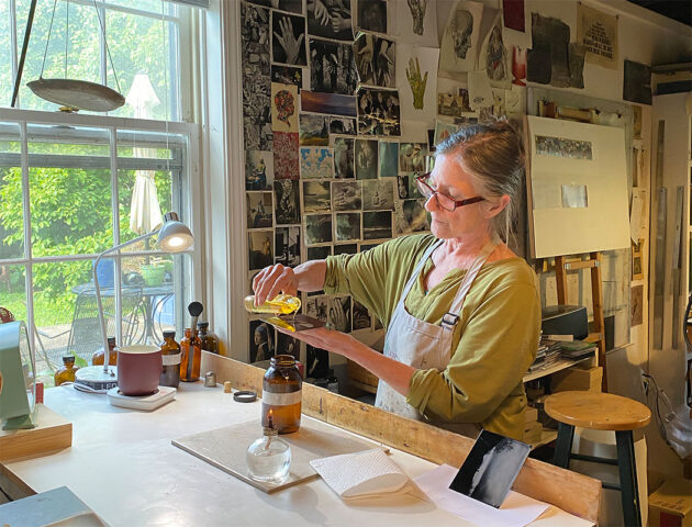 Susan in the Studio. (Susan Bryant)