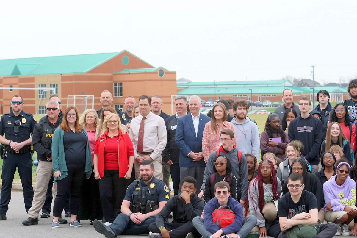 West Creek High School Criminal Justice Academy students are treated to mock crash demonstration by local first responders. (Tony Centonze, Clarksville Living Magazine) West Creek High School Criminal Justice Academy students are treated to mock crash demonstration by local first responders. (Tony Centonze, Clarksville Living Magazine)