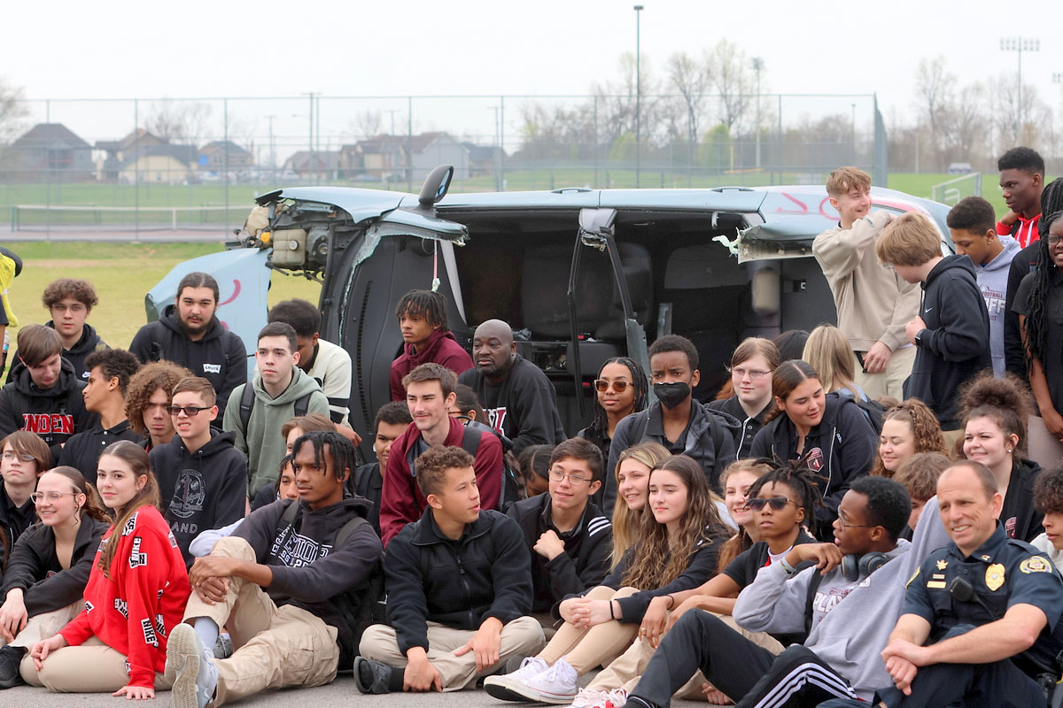 West Creek High School Criminal Justice Academy students are treated to mock crash demonstration by local first responders. (Tony Centonze, Clarksville Living Magazine) West Creek High School Criminal Justice Academy students are treated to mock crash demonstration by local first responders. (Tony Centonze, Clarksville Living Magazine)