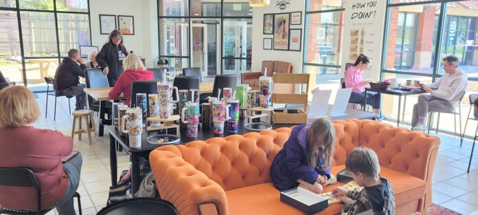 A great turnout for Khairo’s Coffee Co. grand opening. (Tony Centonze, Clarksville Living Magazine)