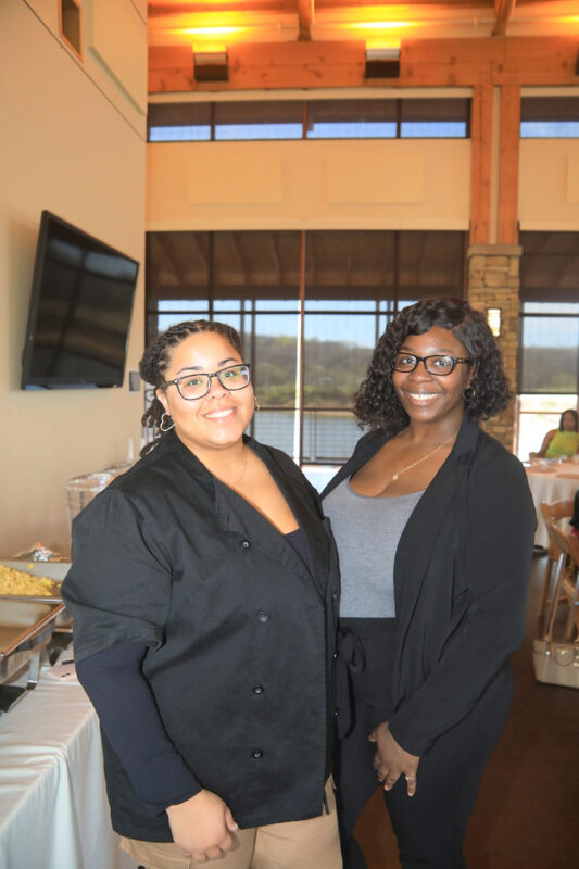 Janine Haynesworth and Cristan Hooks
