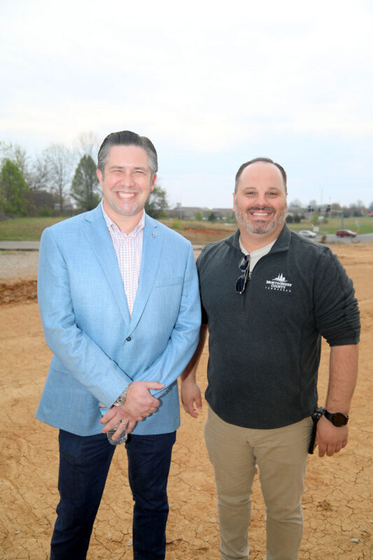 Montgomery County Mayor Wes Golden and Commissioner Josh Beale Montgomery County Mayor Wes Golden and Commissioner Josh Beale