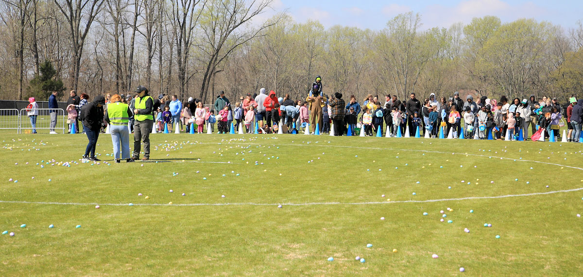 Montgomery County Parks and Recreation’s 2024 Easter Egg Hunt at Civitan Park. (Tony Centonze, Clarksville Living Magazine) Montgomery County Parks and Recreation’s 2024 Easter Egg Hunt at Civitan Park. (Tony Centonze, Clarksville Living Magazine)