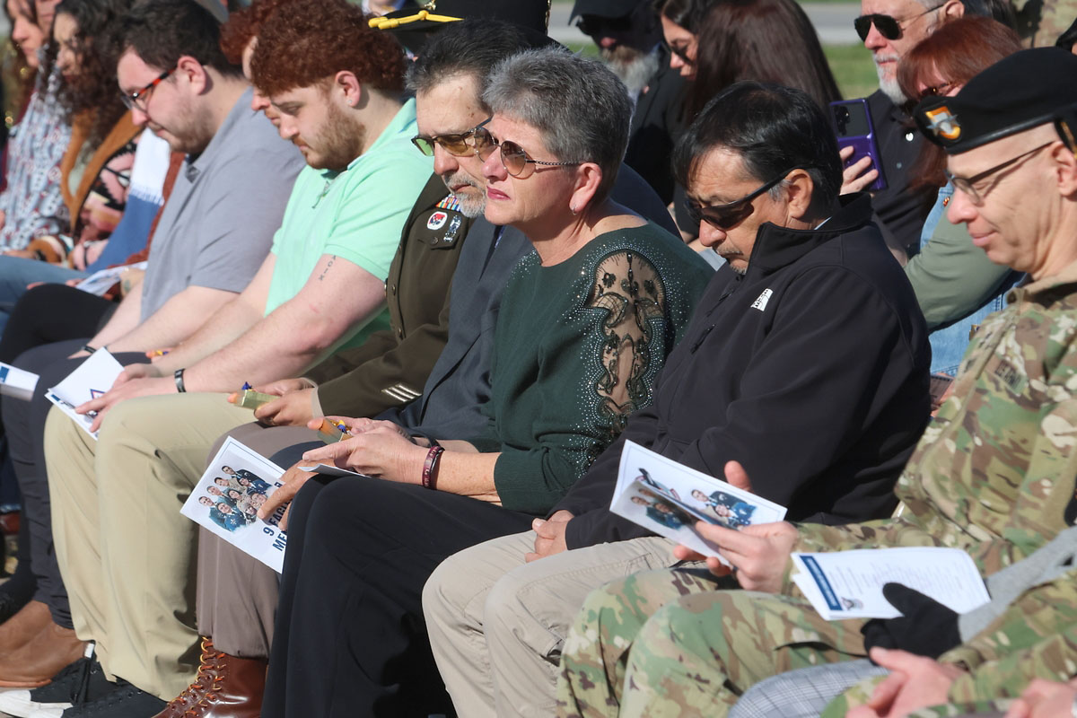 Official unveiling of the 9 Eagles Memorial at Fort Campbell. (Tony Centonze, Clarksville Living Magazine) Official unveiling of the 9 Eagles Memorial at Fort Campbell. (Tony Centonze, Clarksville Living Magazine)