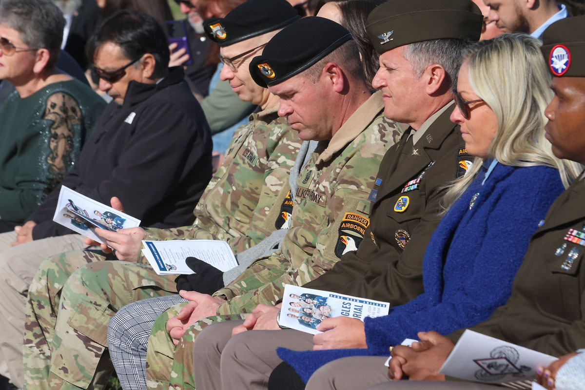 Official unveiling of the 9 Eagles Memorial at Fort Campbell. (Tony Centonze, Clarksville Living Magazine) Official unveiling of the 9 Eagles Memorial at Fort Campbell. (Tony Centonze, Clarksville Living Magazine)