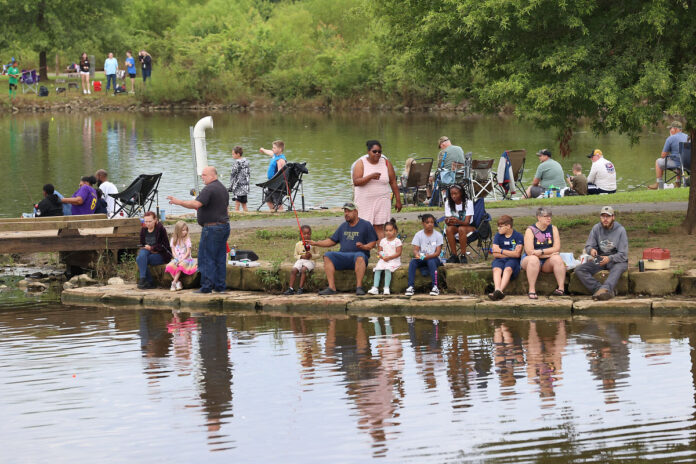 2024 TWRA Fishing Rodeo at Clarksville's Liberty Park Pond. (Mark Haynes, Clarksville Living Magazine)