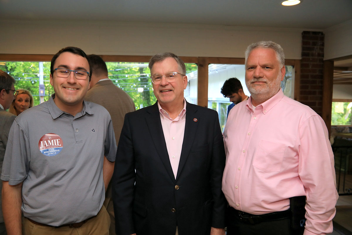 Alec Bissell, Senator Bill Powers and Jimmy Brown Alec Bissell, Senator Bill Powers and Jimmy Brown