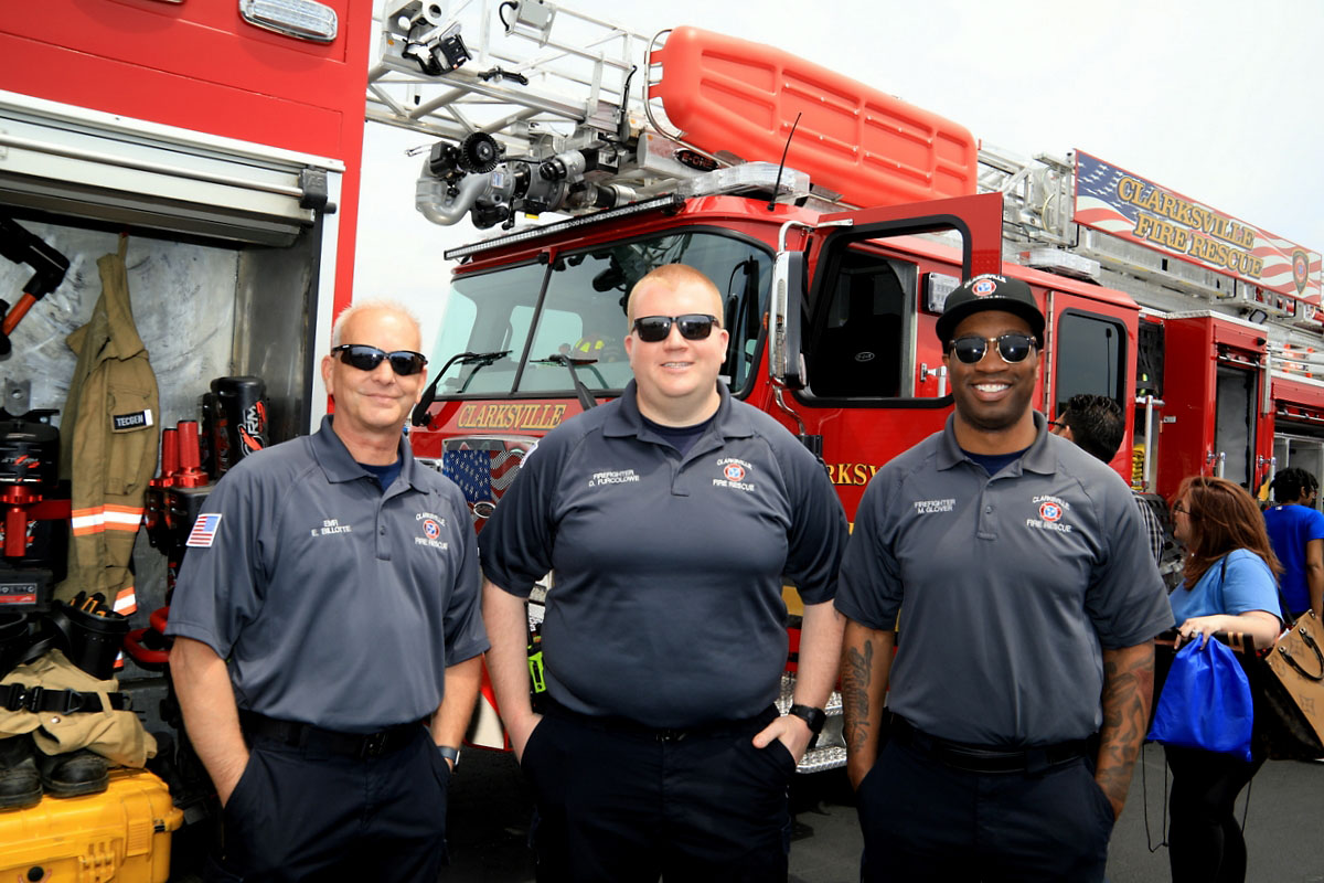EMR Ed Billette, Firefighter Dylan Furcolowe and Firefighter Marcus Glover EMR Ed Billette, Firefighter Dylan Furcolowe and Firefighter Marcus Glover