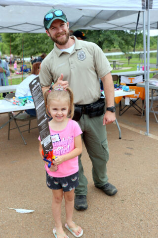 Jessica Dean had the Smallest Fish. (Mark Haynes, Clarksville Living Magazine)