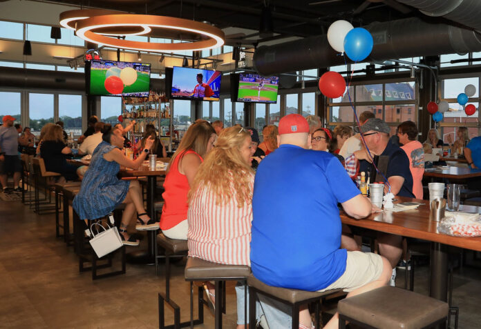 Celebrating Independence Day at Shelby’s Trio. (Tony Centonze, Clarksville Living Magazine)