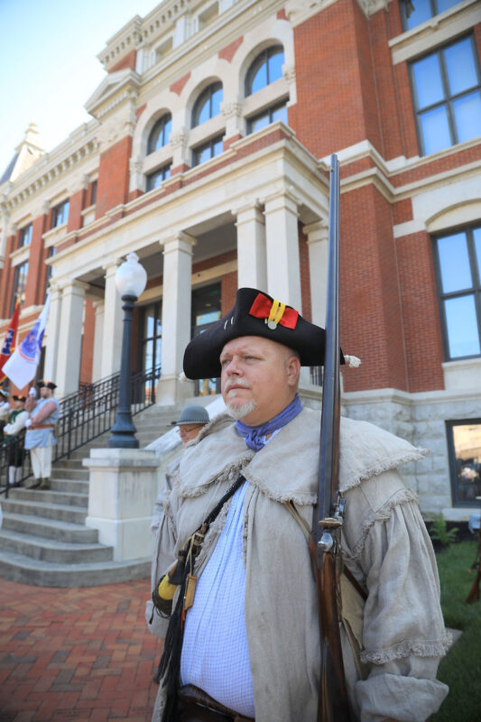 Daughter's of the American Revolution hosts annual Reading of the Declaration of Independence on the Court House steps. (Tony Centonze, Clarksville Living Magazine) Daughter's of the American Revolution hosts annual Reading of the Declaration of Independence on the Court House steps. (Tony Centonze, Clarksville Living Magazine)