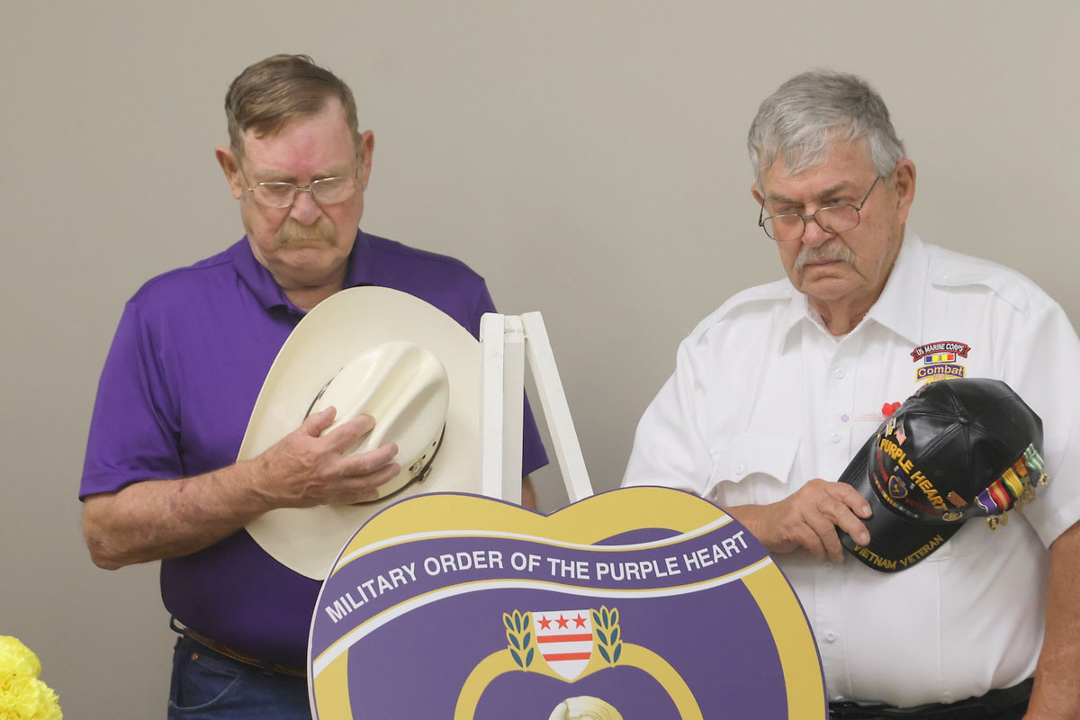 David Ross and Lonnie White, representing Military Order of the Purple Heart, Screaming Eagle Chapter #457 David Ross and Lonnie White, representing Military Order of the Purple Heart, Screaming Eagle Chapter #457