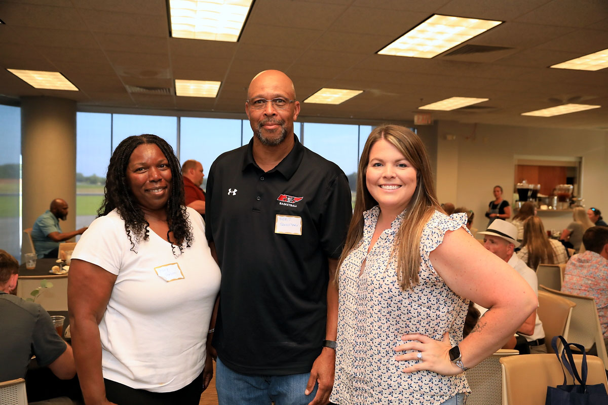 Glory Gorham, Bert Singletary and Meagan Miller Glory Gorham, Bert Singletary and Meagan Miller