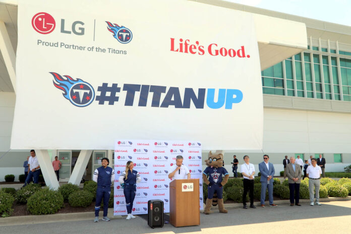 LG and the Tennessee Titans renewed their partnership, which gives back to the community in many ways