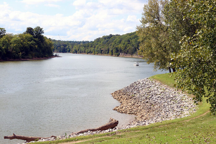 Cumberland River at Clarksville Tennessee
