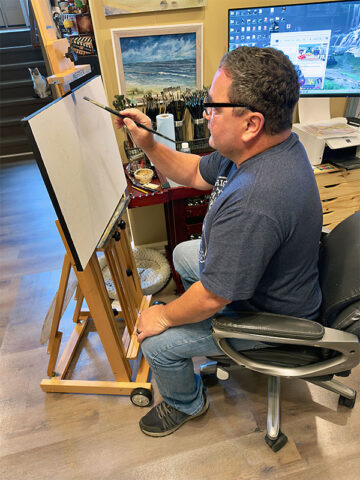 Joe at work