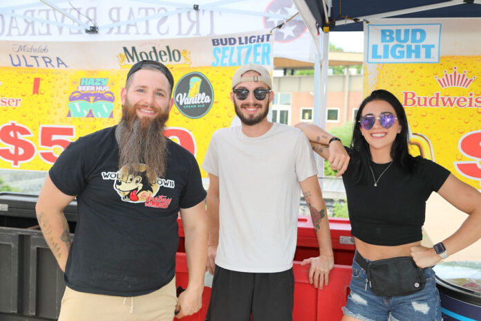 Steve Wolff, Mitchell Hosea and Briana Salyers