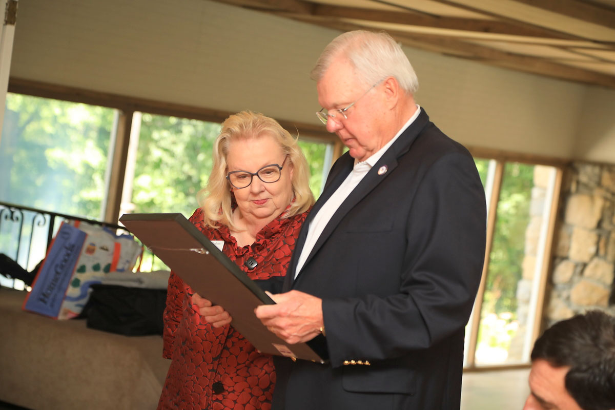 Brenda Graham and Rep. Curtis Johnson Brenda Graham and Rep. Curtis Johnson