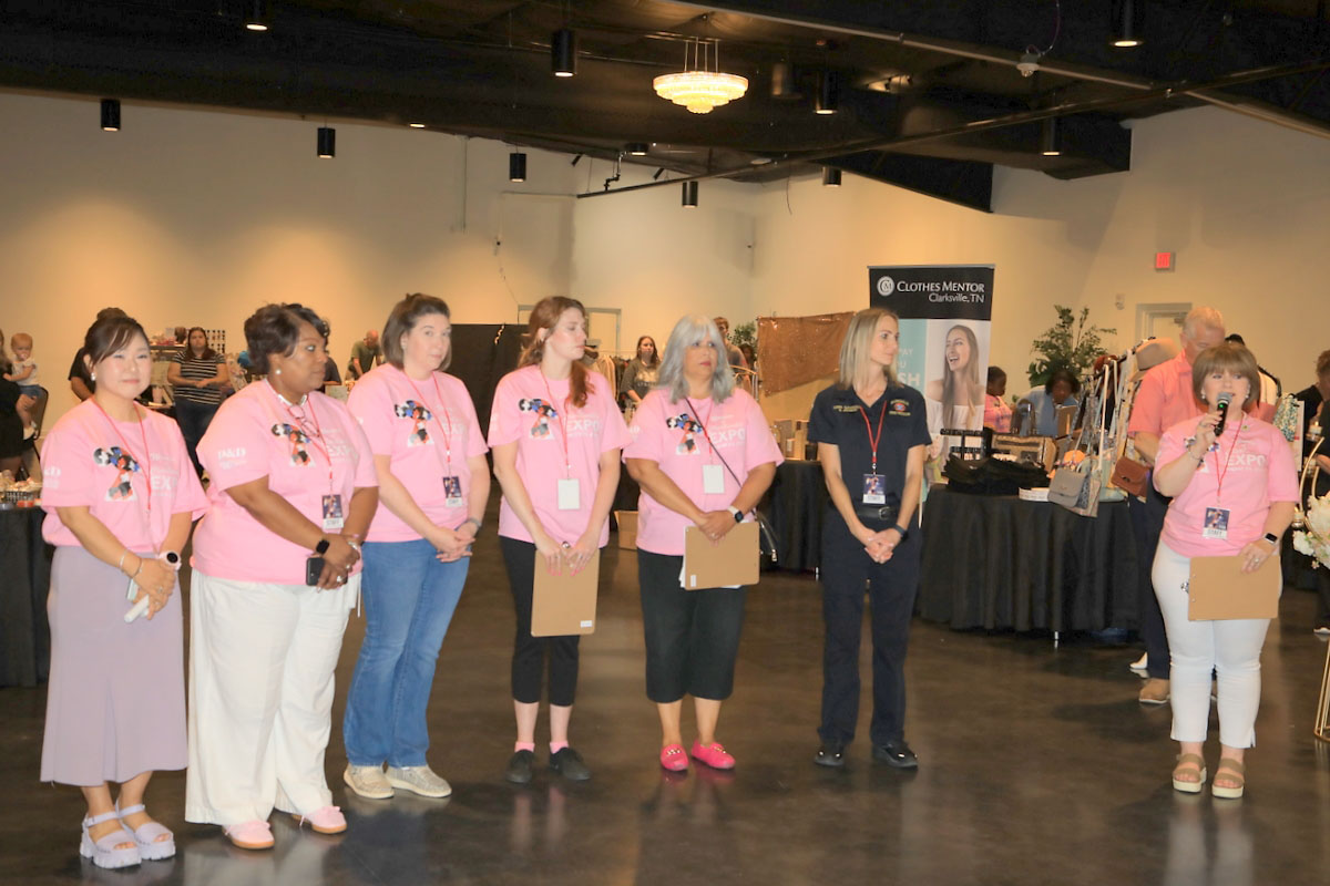 Clarksville Mayor Joe Pitts, Frist Lady Cynthia Pitts and the Clarksville Women’s Expo 2024 team Clarksville Mayor Joe Pitts, Frist Lady Cynthia Pitts and the Clarksville Women’s Expo 2024 team