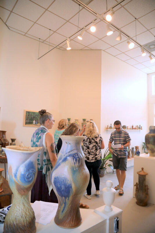 Grand opening of the gallery at River City Clay, accessible from Strawberry Alley Grand opening of the gallery at River City Clay, accessible from Strawberry Alley