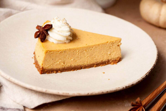 Pumpkin Sour Cream Cheesecake