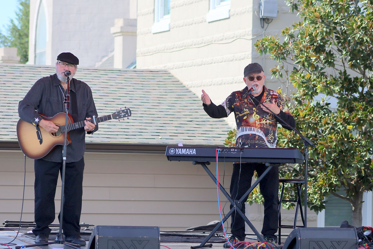 Justin Case and Duane Rice performing as Sons of Mary during Saturday’s ICC International Festival Justin Case and Duane Rice performing as Sons of Mary during Saturday’s ICC International Festival