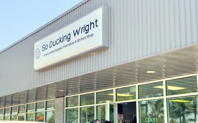 So Ducking Wright’s storefront