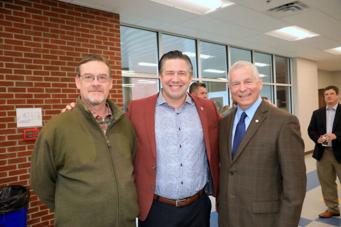 Brad Martin, Montgomery County Mayor Wes Golden and Clarksville Mayor Joe Pitts