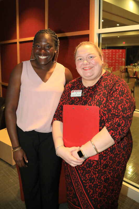 Busiwa Asinga and Emily Evans Busiwa Asinga and Emily Evans