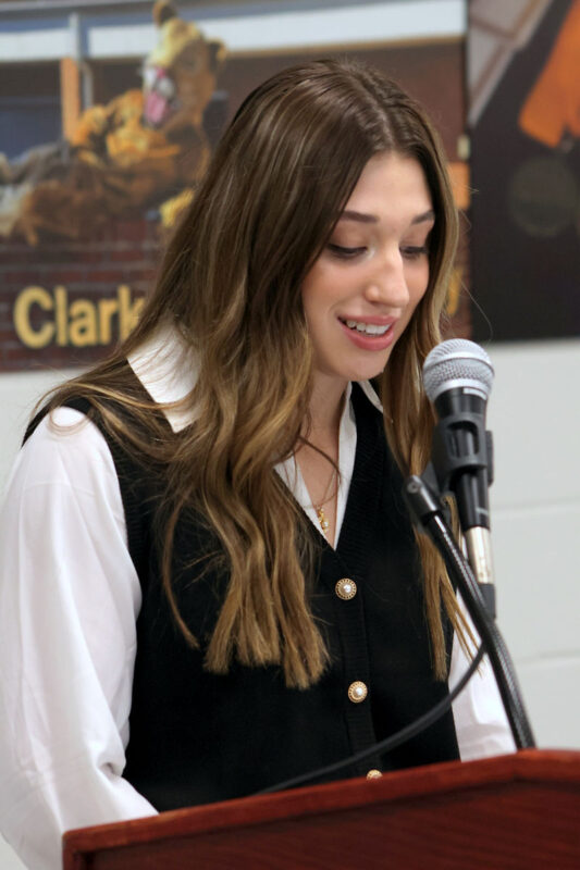 Clarksville Academy senior, Student Body President Ella Childers