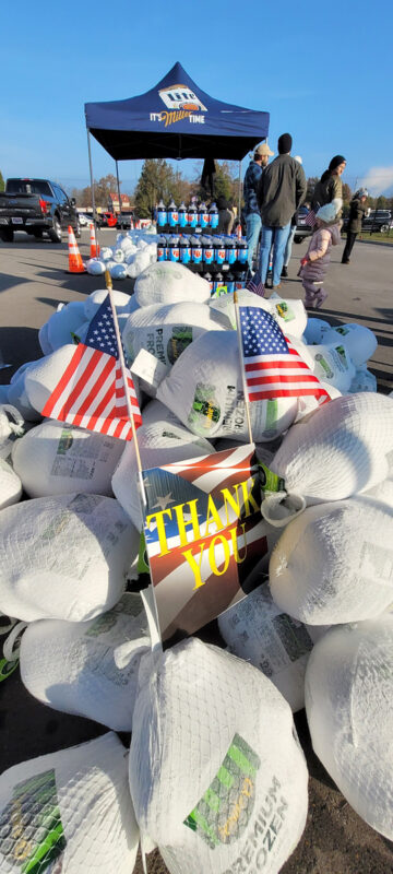 Convoy of Hope and Hormel helped the folks at Turkeys for Troops procure 1,500 turkeys that were distributed to families of Veterans and active duty