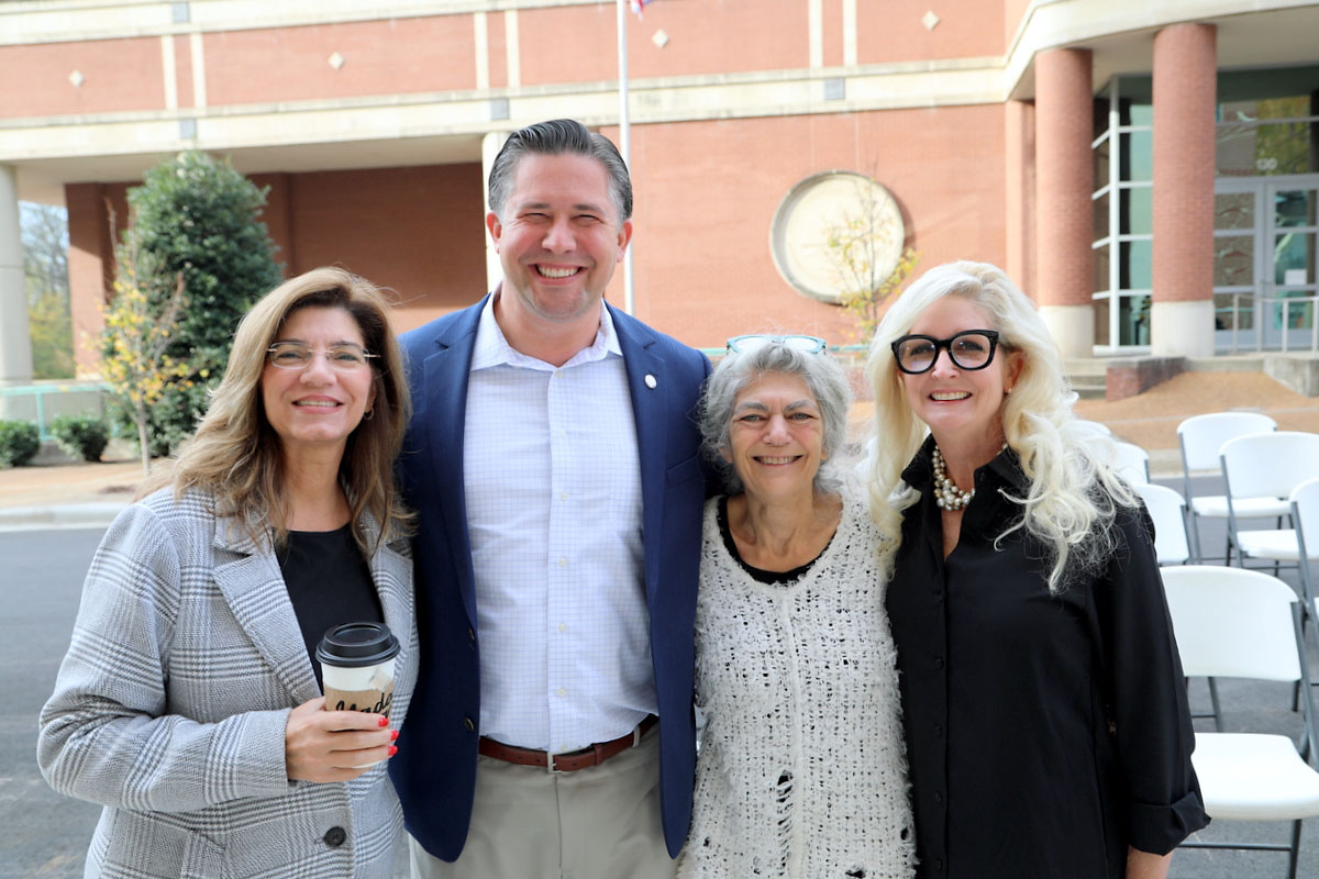 Darla Knight, Montgomery County Mayor Wes Golden, Jody Isaacs and Andrea Herrera Darla Knight, Montgomery County Mayor Wes Golden, Jody Isaacs and Andrea Herrera