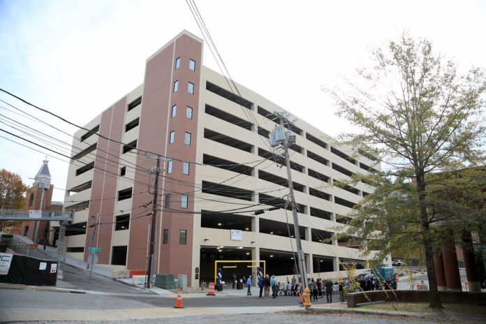 New parking garage at South First Street and Spring Alley