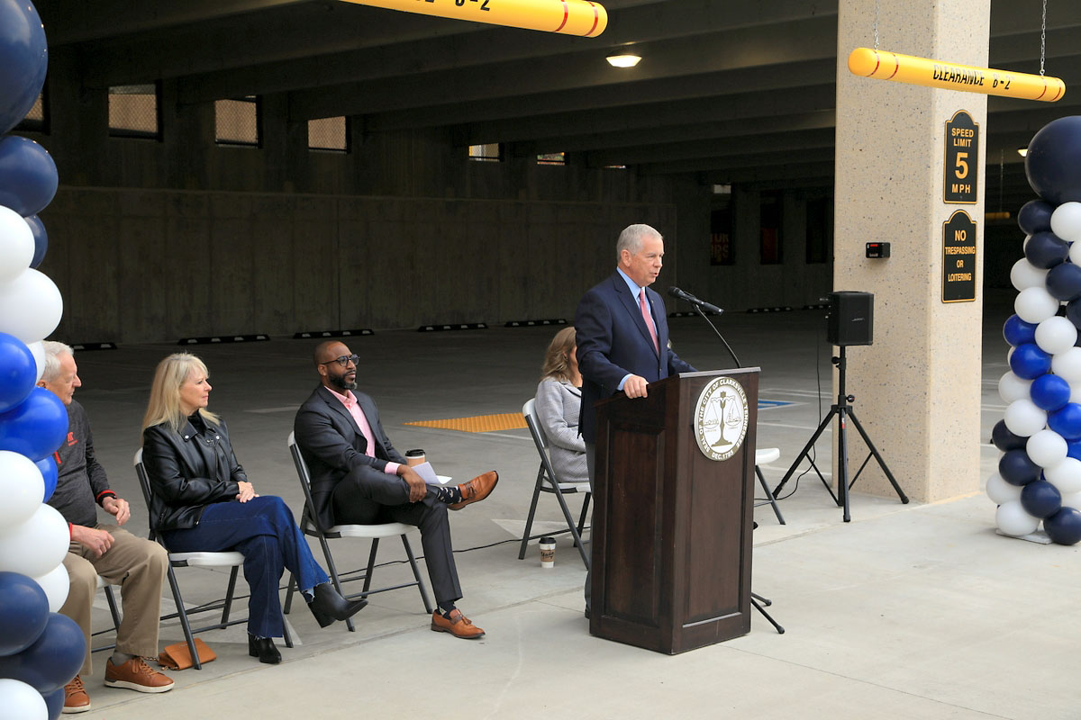 Ribbon Cutting for Clarksville’s new and much-needed downtown parking garage. (Tony Centonze, Clarksville Living Magazine) Ribbon Cutting for Clarksville’s new and much-needed downtown parking garage. (Tony Centonze, Clarksville Living Magazine)