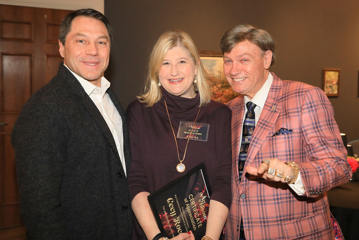 Larry and Cecy Rocconi, Kevin Kennedy Larry and Cecy Rocconi, Kevin Kennedy