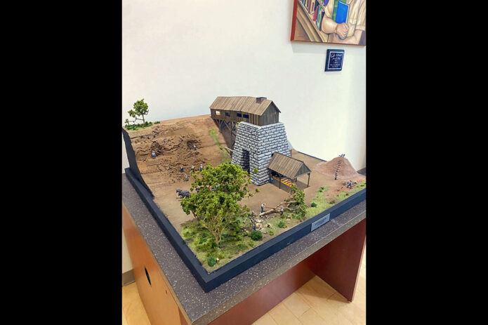 Model of an Iron Furnace. (Kyle Watts, Clarksville Living Magazine)