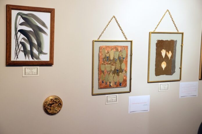 Daniela Thomas' "Past, Present, and Future" exhibit at the Roxy Regional Theatre. (Mark Haynes, Clarksville Living Magazine)
