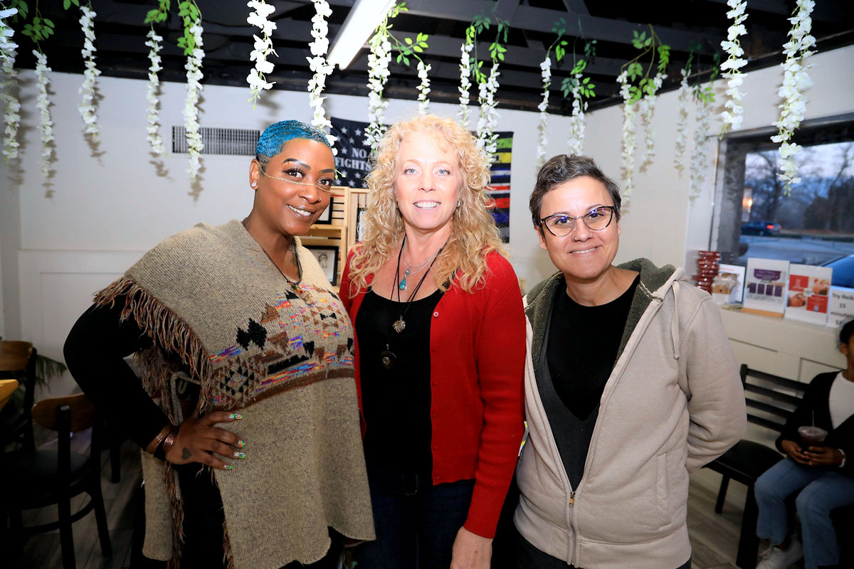 January Christian, Terri Wilson and Camila Oliveira January Christian, Terri Wilson and Camila Oliveira